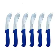 Diekensen Butchers 15cm 6'' Curved Skinning Butchers Knife Blue - Set of 6