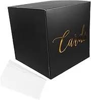 FUTUREORYY Stylish Wedding Card Box Decorative Money Box for Party Diy Recipe Card Holder for Bridal Shower