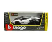 Bburago 1:24 Lamborghini Essenza SCV12 #63 White Diecast Model Car 18-28023