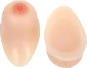 [DAZFKJXSPYX] Silicone Breast Self-Adhesive Prosthetic Women Mastectomy Recovery Realistic Soft Teardrop Shaped Artificial Fake Boobs Transgender Cosplay(EE Cup (1600g/Pair), Nude)