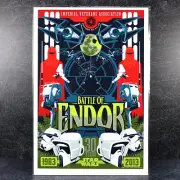Star Wars Battle Of Endor Art ACME Archives 13x19 Variant LE 35/83 COA 2013 New