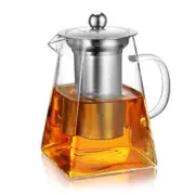 Glass Teapot with Infuser31oz Clear Glass Tea Kettle with Removable Stainless...
