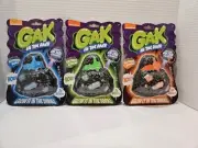 Nickelodeon Gak in the Dark Slime Blue, Orange, And Green w/UV LED Light NIB