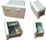 Power Point Stash Box Hidden Wall Safe Can Secret Diversion Powerpoint Outlet
