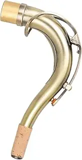 ERINGOGO Alto Saxophone Bend Neck Accessory Durable Brass Material Smooth Surface for Alto Mouthpiece Replacement for Home Use Antique