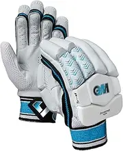 Gunn & Moore GM Cricket Batting Gloves | Ben Stokes Diamond 404 | Sleek Back of Hand Shape | Calf Leather Palm | 1 Pair