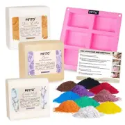 Soap Making Kit │ DIY Soap Making Supplies - 3 lbs Melt and Pour Soap Base (G...