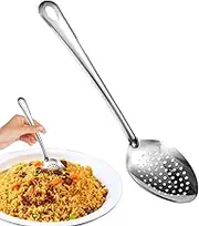 Slotted Spoon Stainless Steel | 15IN Slotted Serving Spoons Stainless Steel,Nonstick Tools Scoop Utensil Skimmer Spatula for Mixing Baking Outdoor Buffet Frying Home