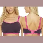 NWT $69 Natori [ 32C ] Yogi Convertible Sports Bra in Sumac /Electric Pink #5112