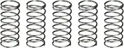 uxcell 5Pcs Compression Spring, 11mm OD, 0.8mm Wire Size, 25mm Free Length, Spring Steel Construction Extended Mechanical Compression Springs for Shop and Home Repairs, Silver Tone