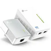 TP-Link TL-WPA4220 KIT AV600 Powerline Kit with N300 WiFi Extender [TL-WPA4220KIT]