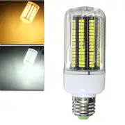 E27 E14 E12 B22 15W 170 SMD 5730 LED 1200Lm Pure White Warm White Cover Corn Bulb AC110V E14 WARM WHITE