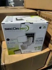 NEW Secur360 WiFi Motion Activated Solar LED Flood Light, HZ-9305-WH White