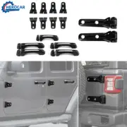 Tailgate Door Hinge Cover Door Handle Decor Trim Shell Caps For Jeep Wrangler JL (for: Jeep)
