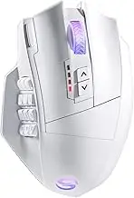 Venus Pro Wireless MMO Gaming Mouse, 16,000 DPI Optical Sensor, 2.4 GHz Transmission Technology, Ergonomic Design, 16M Chroma RGB Lighting, 16 Programmable Buttons, Up to 70H