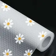 Drawer Liner 30cm*300cm Shelf Liner, Washable Fridge Liners, Non-Slip Oil-Proof Cabinet Paper Drawer Liner, Eva Plastic Drawer Liner Cupboard Pad for Kitchen Cabinet, Refrigerator, Shelves, Storage