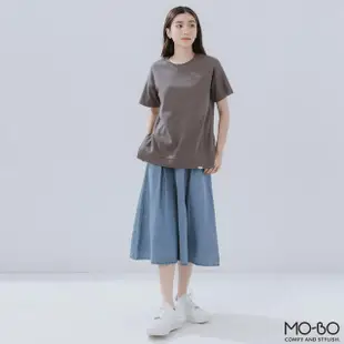 【MO-BO】MIT涼感側開衩圓領上衣