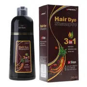 Hair Color Shampoo Hair Dye Shampoo Colors Hair in Minutes for Women and Men Dark brown