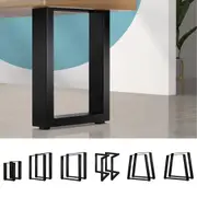 Oikiture 2-8X Coffee Dining Table Legs Bench DIY Steel Metal Industrial Black