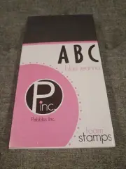 Pebbles Inc "blue Jeanna" Foam Stamps Alphabet Letters New In Pkg ~ Paint or Ink