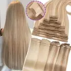 Premium Mega THICK Clip in 100% Remy Human Hair Extensions Full Head Weft Blonde