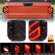 Smoked LED Tail Light Backup Lamp For JT Gladiator Overland Willys Mojave Pickup (for: Jeep)