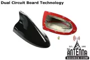 Functional AM/FM BLACK Shark Fin Antenna - FITS: 2000-2002 Audi S4 Avant