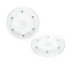 2PC 6 inch Lazy Susans Turntable Organizer White Acrylic for Spice Rack Table...