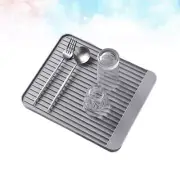 Simple Non-slip Diatom Mud Cup Drain Tray Kitchen Tableware Spoon Wine Tray