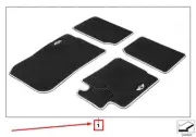 MINI COUNTRYMAN R60 Floor Mat Set 51472182710 2182710 NEW GENUINE
