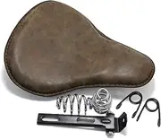 13" Brown Motorcycle Solo Seat Bracket Cushion for Harley Davidson Sportster