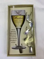 Boston Warehouse Wine Glass Charms Markers - Any Occasion Set of 6 - Never Used