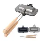Hot Sandwich Maker Pancake Maker Camping Cookware Frying Maker Toast Omelets