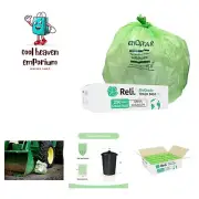Biodegradable 33 Gallon Trash Bags | 250 Count Bulk | ASTM D6954 | Green | Ec...