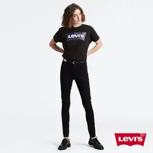 Levis 女款 721 牛仔褲 緊身窄管 黑色基本款 黑皮牌 四向彈性延展 18882-0233