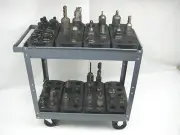 LOT OF 4 TRAYS FOR #40 CAT40 CT40 BT40 NMBT40 CNC TOOLHODERS STORAGE RACKS
