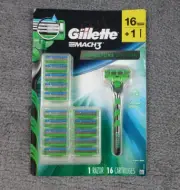 gillette mach3 signature edition 1 handle & 16 cartridges NEW Razor Shaver