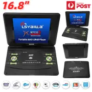 16.8" Portable DVD Player Foldable HD Large Swivel Screen CD VCD SD Card TV USB