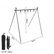 Large Camping Hanging Rack Folding Ultralight Shelf Portable Storage Triangle Ou