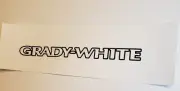 GRADY WHITE 45" Black Decals Vinyl Replacement Stickers - Set Of 2 USA