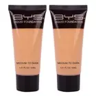 2x BYS 30ml Tube Medium/Dark Liquid Foundation Creamy Makeup Blendable Cosmetics