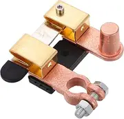 Rv Battery Disconnect Reliable Battery Isolator ATV Power Disconnect Device Durable Power Cutoff Switch Golden Brass