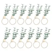 24Pcs Napkin Rings, Rustic Farmhouse Table Napkin Holders for Decoration, 112 mm