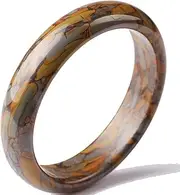 [DDHVVOH] Jade Bangle,NüWa Stone Bracelet Colorful Jade Female Jade Bracelet,for Mom Girlfriend Exquisite and Beautiful Gift (58-64mm),64mm