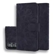 For Samsung Galaxy Z Fold4 5G Dual Fold Mandala Leather Case - Embossed Design