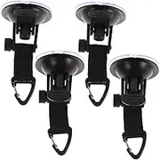 NUOBESTY 4Pcs Heavy Duty Camping Suction Cup Hooks Durable Tarp Tie Down Anchors for Tent Setup Strong Grip Reusable Suction Hooks for Outdoor Use Easy Installation