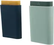 Ipetboom 2Pcs Portable Day Medicine Organizer Case Wear Resistant Household Pill Storage Convenient Travel Accessory for Daily Medication Management