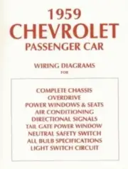 CHEVROLET 1959 Chevy Car & El Camino Wiring Diagram 59