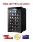Devanti Black Wine Fridge and Cooler with a 28-Bottle Capacity Perfect Storage