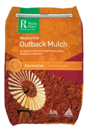 Rocky Point Outback Mulch 50 Litre Decorative Gardening Yard Iron Rust Colour